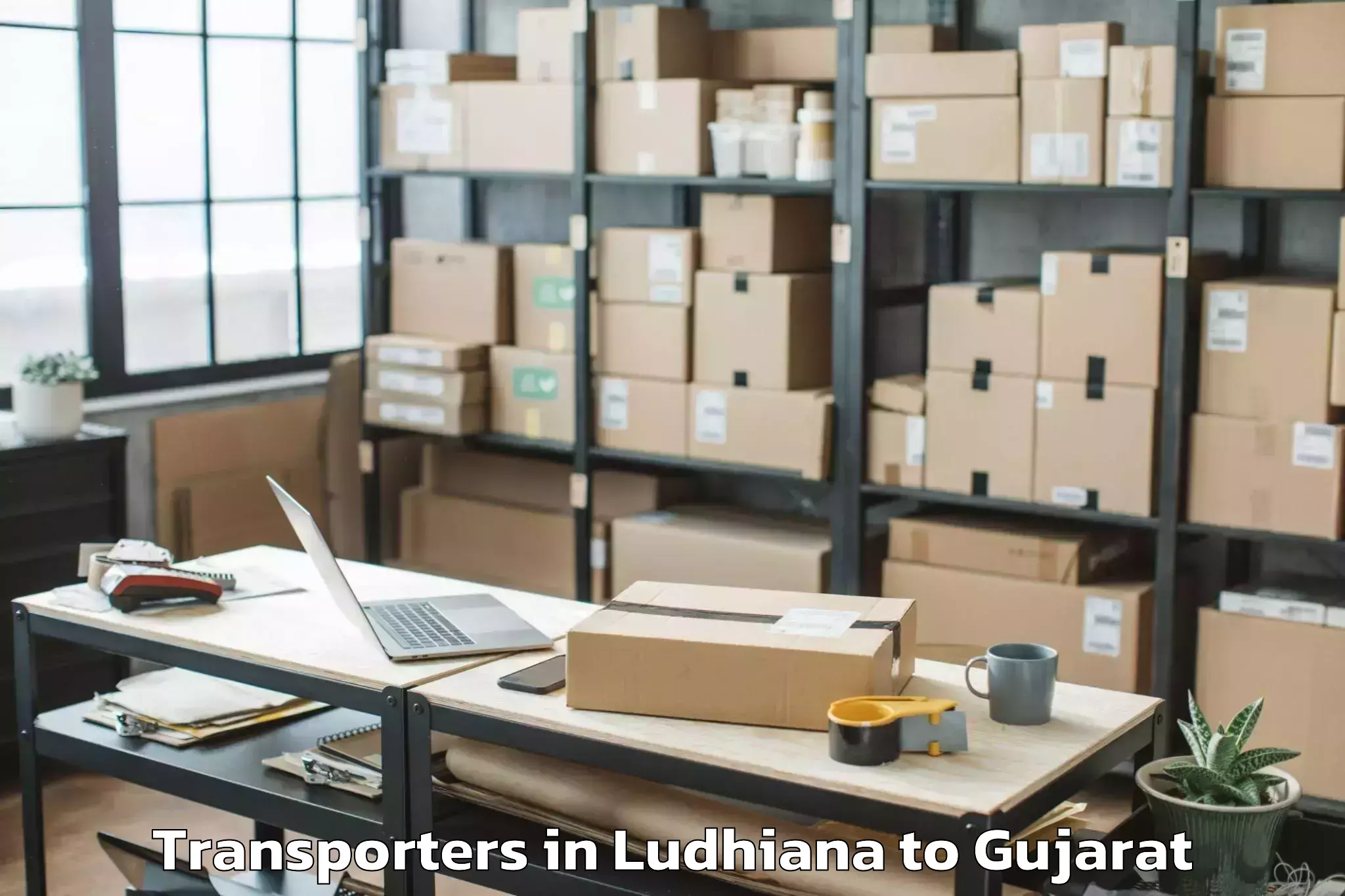 Book Ludhiana to Utran Transporters Online